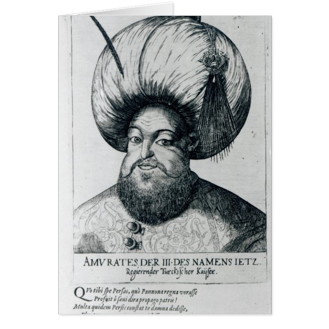 Portret van Murad III (Voorkant)