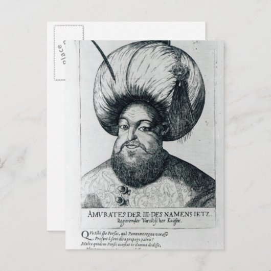 Portret van Murad III Briefkaart (Voorkant / Achterkant)