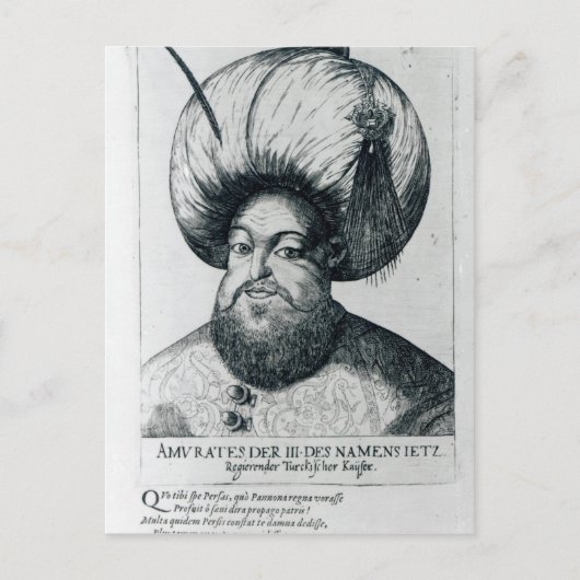 Portret van Murad III Briefkaart (Voorkant)