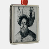 Portret van Murad III Metalen Ornament (Rechts)