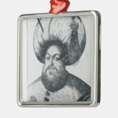 Portret van Murad III Metalen Ornament (Links)