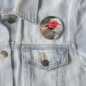 Portret van muskuseend ronde button 5,7 cm (In situ)