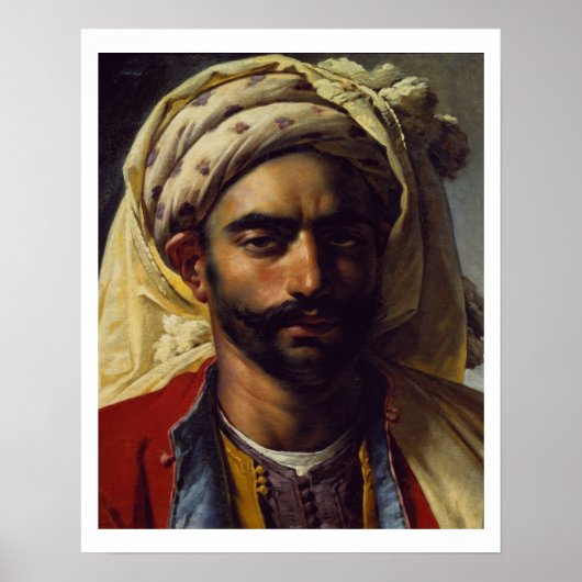Portret van Mustapha Poster (Voorkant)