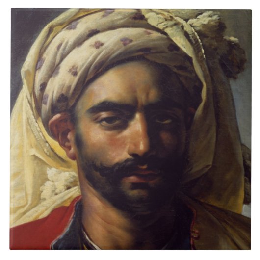 Portret van Mustapha Tegeltje (Voorkant)