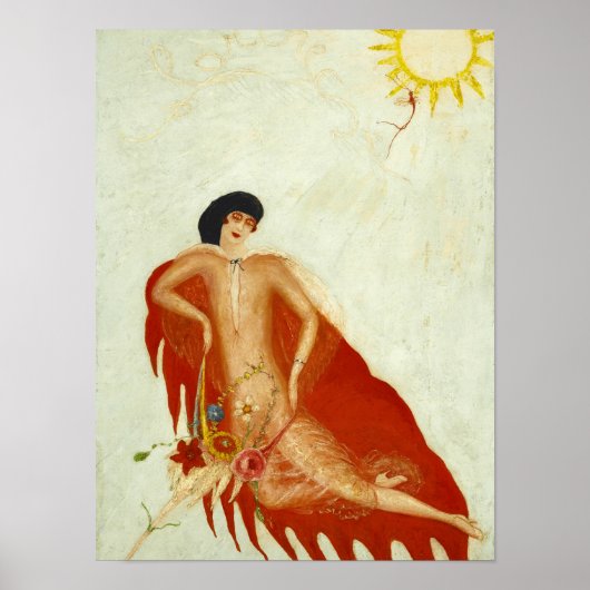 Portret van Myself, 1923, van Florine Stettheimer Poster (Voorkant)