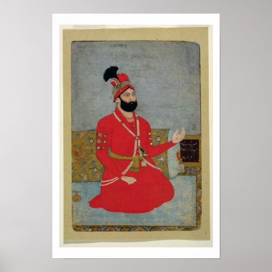 Portret van Nadir Shah Afshar van Perzië (1688-174 Poster (Voorkant)