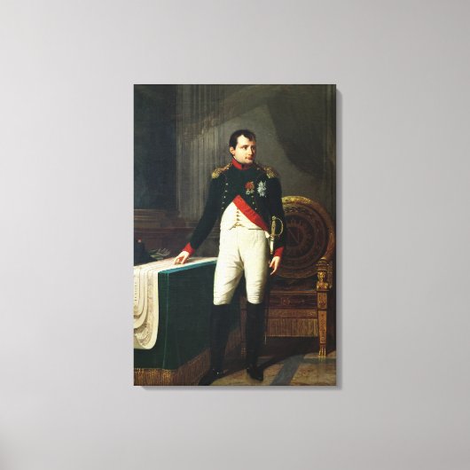 Portret van Napoleon Bonaparte 1809 Canvas Afdruk (Voorkant)