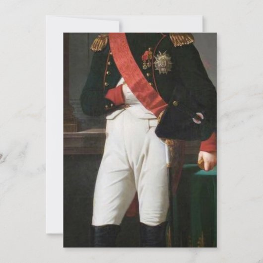 Portret van Napoleon Bonaparte 1809 Kaart (Voorkant)