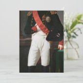 Portret van Napoleon Bonaparte 1809 Kaart (Staand voorkant)