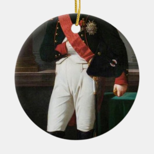 Portret van Napoleon Bonaparte 1809 Keramisch Ornament (Voorkant)