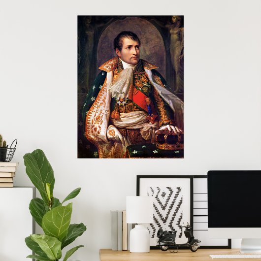 Portret van Napoleon Bonaparte door Andrea Appiani Poster (Thuiskantoor)