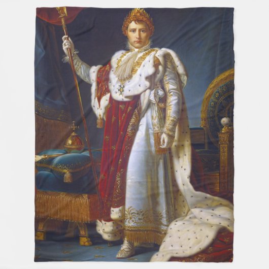 Portret van Napoleon Bonaparte, Francois Gérard Fleece Deken (Voorkant)