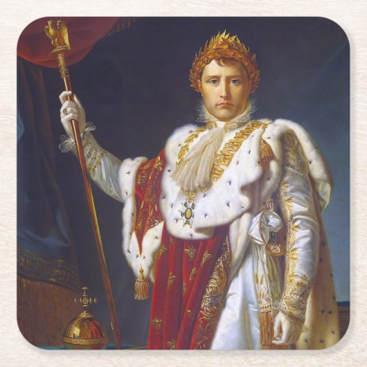 Portret van Napoleon Bonaparte, Francois Gérard Kartonnen Onderzetters (Voorkant)