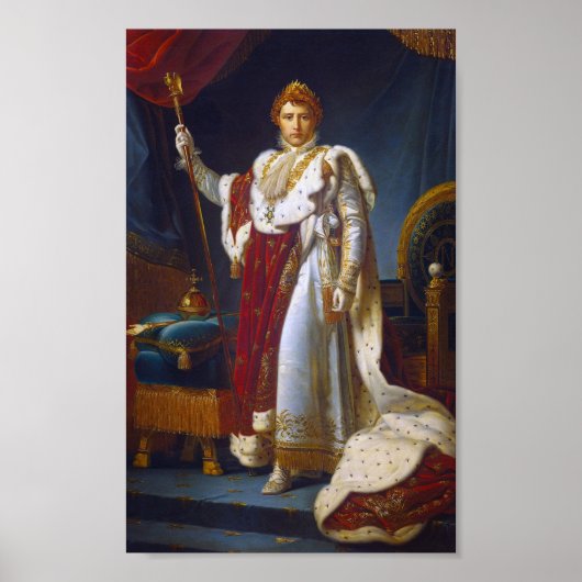 Portret van Napoleon Bonaparte, Francois Gérard Poster (Voorkant)