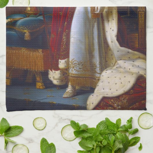 Portret van Napoleon Bonaparte, Francois Gérard Theedoek (Gevouwen)