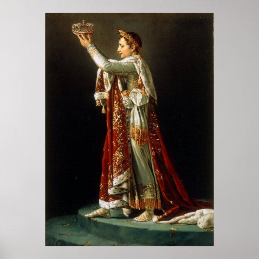 Portret van Napoleon door David Poster (Voorkant)