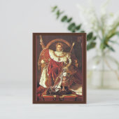 Portret van Napoleon I. Door Ingres Jean Auguste D Briefkaart (Staand voorkant)