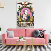 Portret van Napoleon I in strijd met Canvas Afdruk (Insitu (Woonkamer))