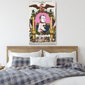 Portret van Napoleon I in strijd met Canvas Afdruk (Insitu (Slaapkamer))