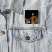 Portret van Napoleon I Vierkante Button 5,1 Cm (In situ)