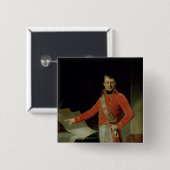 Portret van Napoleon I Vierkante Button 5,1 Cm (Voorkant /achterkant)