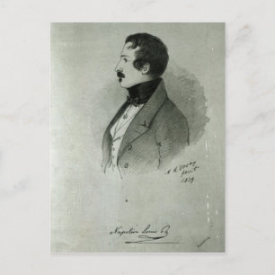Portret van Napoleon III als jong man, 1839 Briefkaart