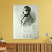 Portret van Napoleon III als jong man, 1839 Canvas Afdruk (Insitu (Woonkamer))