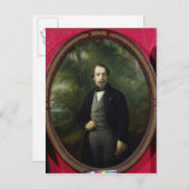 Portret van Napoleon III c.1857 Briefkaart (Voorkant / Achterkant)