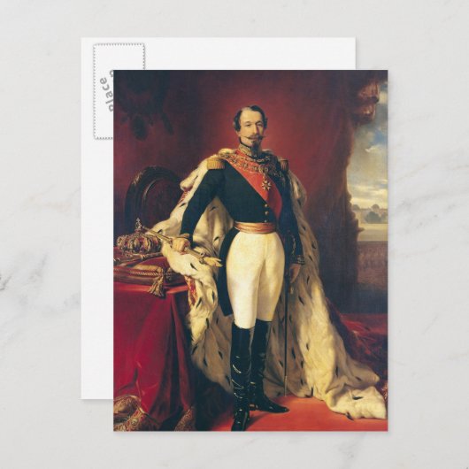 Portret van Napoleon III keizer van Frankrijk Briefkaart (Voorkant / Achterkant)