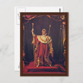 Portret van Napoleon in imperiale robes door David Briefkaart (Voorkant / Achterkant)