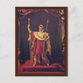 Portret van Napoleon in imperiale robes door David Briefkaart (Voorkant)