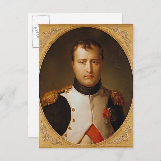 Portret van Napoleon in uniform Briefkaart (Voorkant / Achterkant)