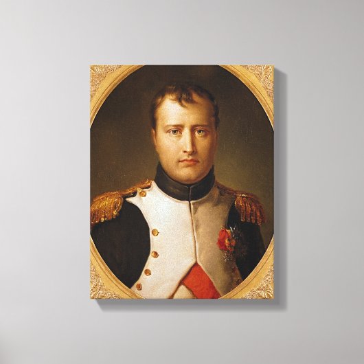 Portret van Napoleon in uniform Canvas Afdruk (Voorkant)