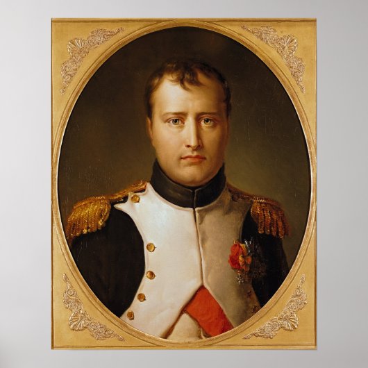 Portret van Napoleon in uniform Poster (Voorkant)