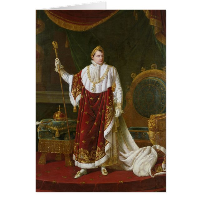 Portret van Napoleon in zijn Coronation Robes (Voorkant)