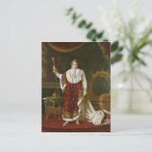 Portret van Napoleon in zijn Coronation Robes Briefkaart (Staand voorkant)