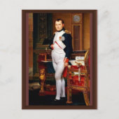 Portret van Napoleon in zijn studie van Jacques-Lo Briefkaart (Voorkant)