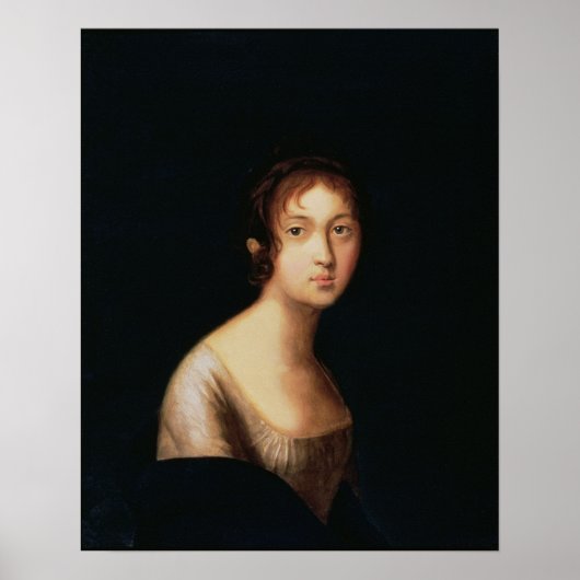 Portret van Natalia Goncharova, 1820 Poster (Voorkant)