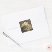Portret van Natassuseki Vierkante Sticker (Envelop)