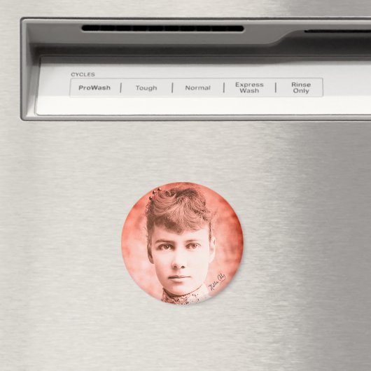 Portret van Nellie Bly Magnet (Insitu (Vaatwasser))