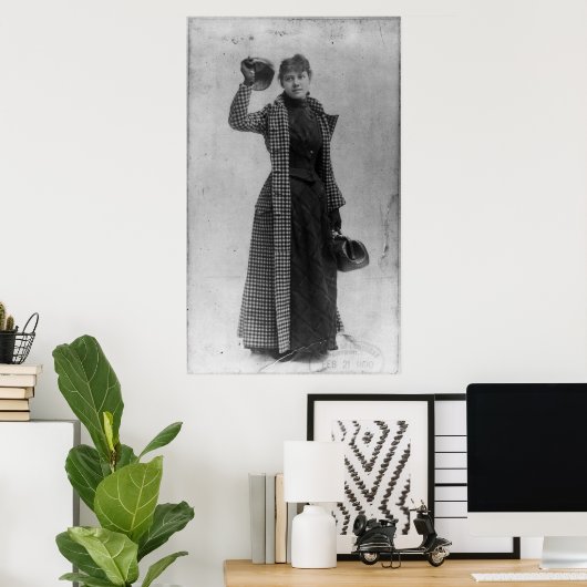 Portret van Nellie Bly Poster (Thuiskantoor)