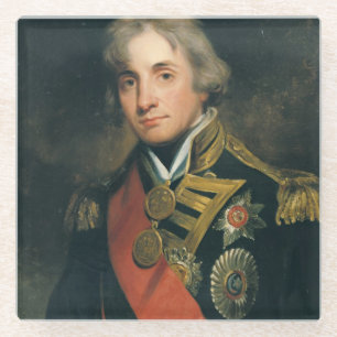 Portret van Nelson Glazen Onderzetter