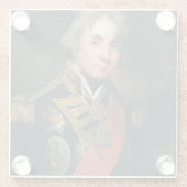 Portret van Nelson Glazen Onderzetter (Achterkant)