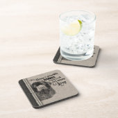 portret van Newfoundlander schattig citaat Bier Onderzetter (Rechterzijde)