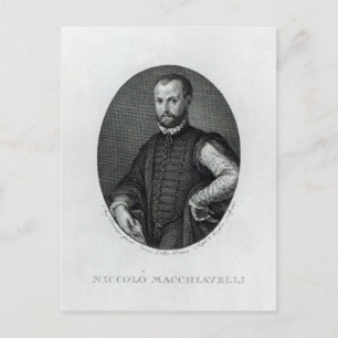 Portret van Niccolo Machiavelli Briefkaart