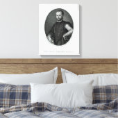 Portret van Niccolo Machiavelli Canvas Afdruk (Insitu (Slaapkamer))