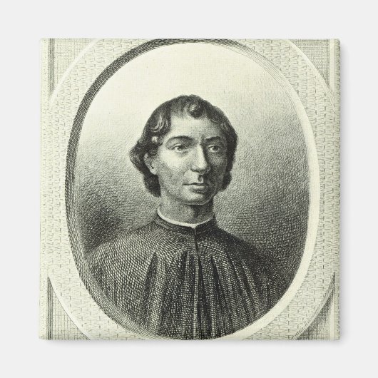 Portret van Niccolo Machiavelli Magneet (Voorkant)