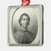Portret van Niccolo Machiavelli Metalen Ornament (Links)