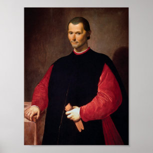 Portret van Niccolò Machiavelli Poster