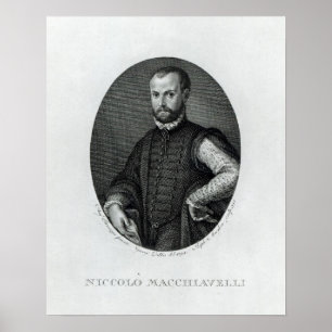 Portret van Niccolo Machiavelli Poster